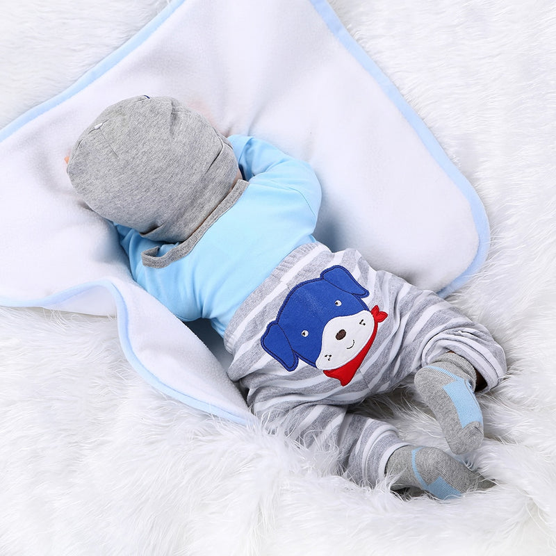 55cm Reborn Lifelike Realistic Baby Boy Doll 