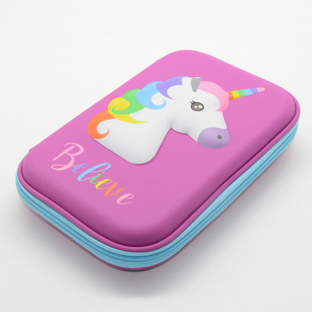 Unicorn Pencil Case Colorful School Supplies 