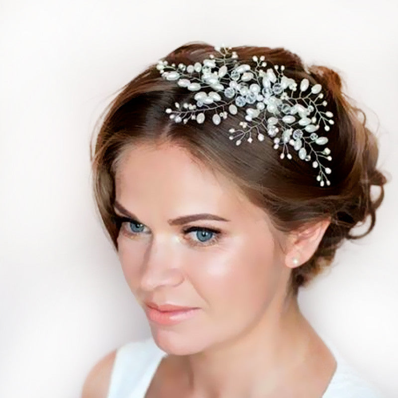 Pearl Bridal Hair Combs Hairpin Tiara 