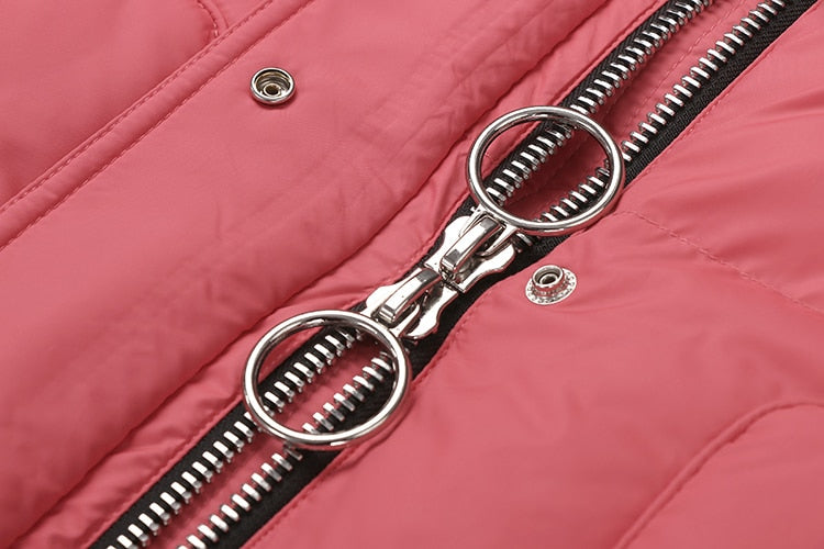 Designer Belted Down Coats Winter Women's Jacket 